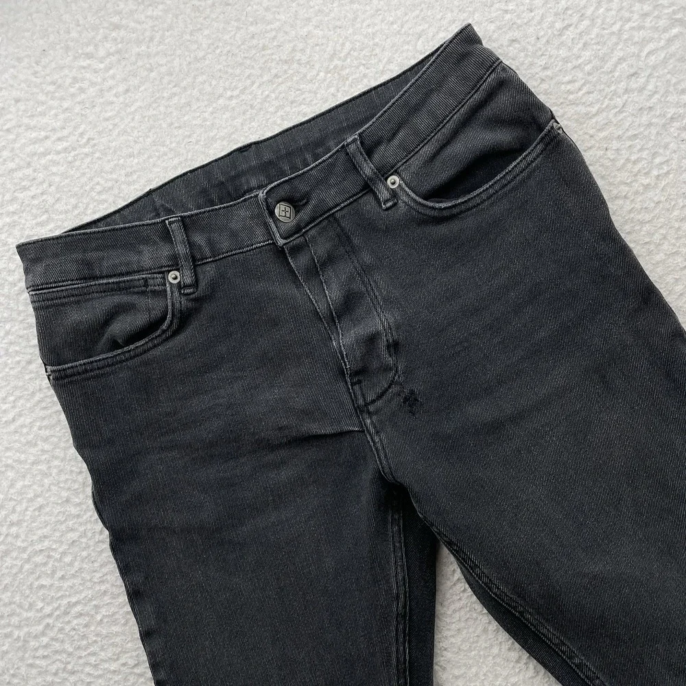 Ksubi Van Winkle Jeans Mens 33x31 Black Skinny Grunge Stretch Button Fly Surge